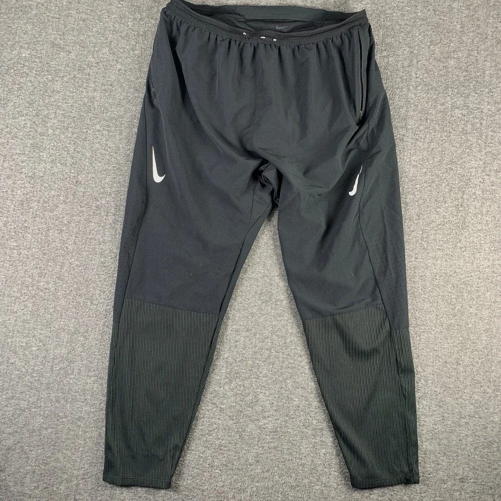 Nike Dri-FIT ADV AeroSwift Pants Men 2XL Running Gym Performance Black Stretch